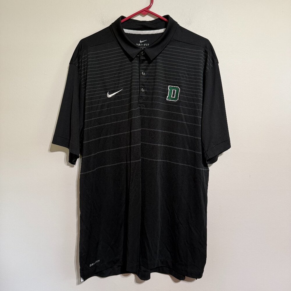 XXL Dartmouth Nike DriFit Striped Polo